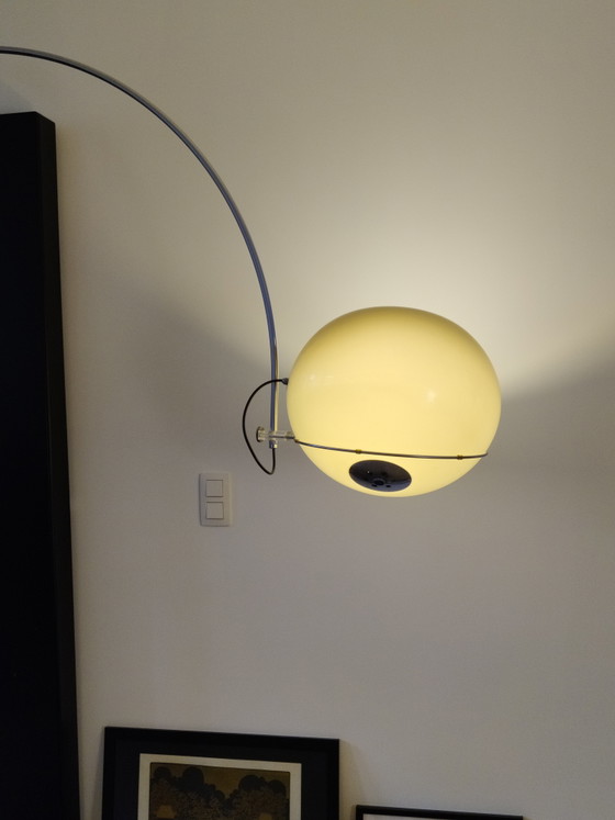 Gepo arc lamp, 1960s, XXL – Floor lights, Metal, Plastic (photo 10 of 14)