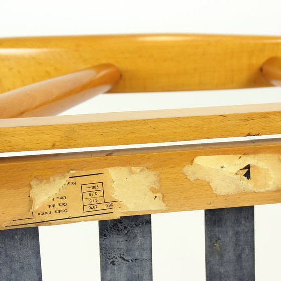 Image 1 of Sillón Boomerang de mediados de siglo, fabricado por Ton en Checoslovaquia en la década de 1960.