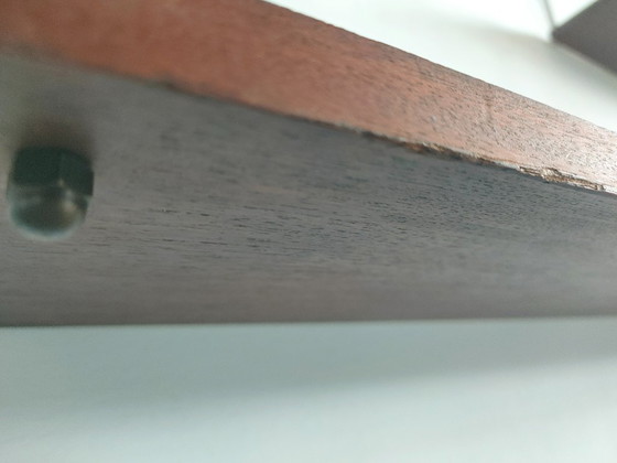 Set van 3 Vintage Teak Wandplankjes met Messing Beugels – Jaren '60 Mid-Century Deens Design – Wandrek, Wood (photo 42 of 52)