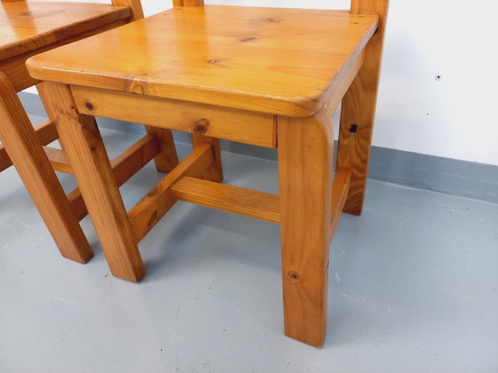 Image 1 of Pair of vintage pine chairs from the 70s/80s