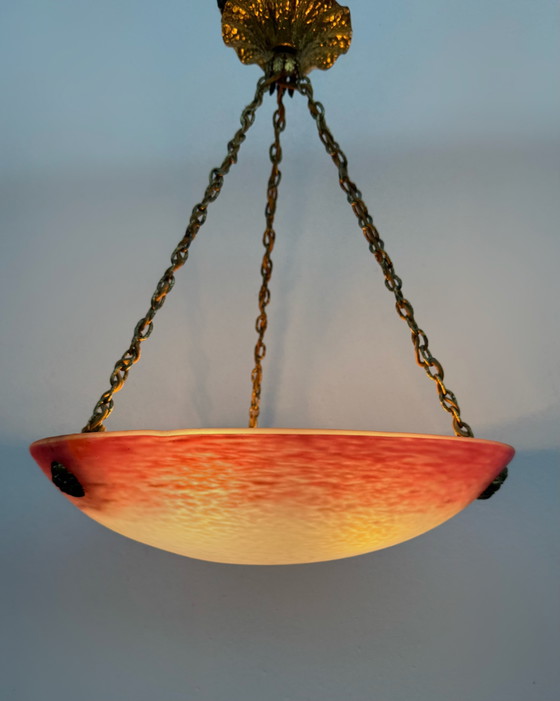 Lampadario Pâte De Verre Schneider Art Déco – Glass (photo 15 of 15)