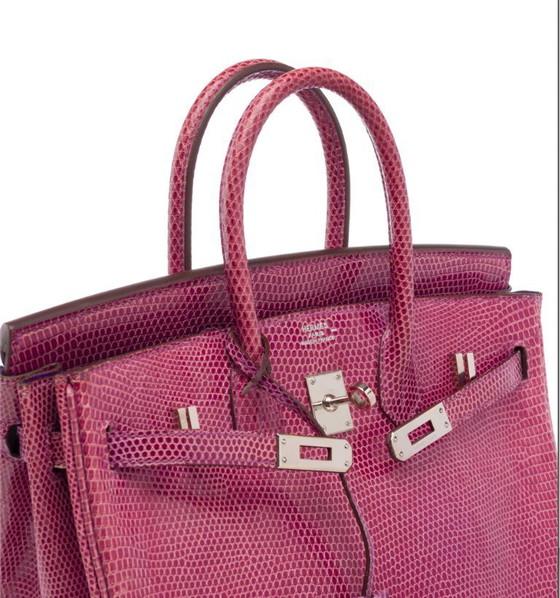 Image 1 of Sac HERMES Birkin 25 en Cuirs exotiques Violet - 103358