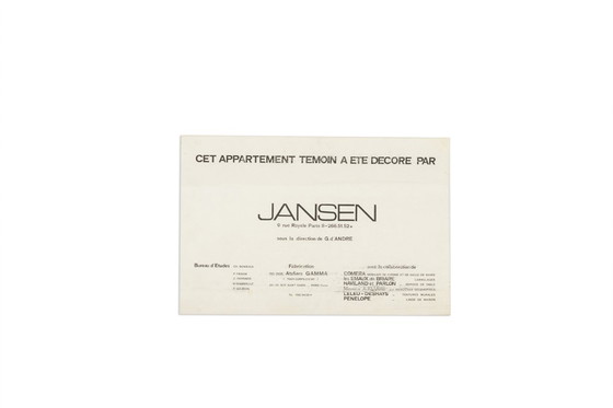 Image 1 of Jansen House. Mobile per dischi in vinile con vetro fumé. Anni '70.