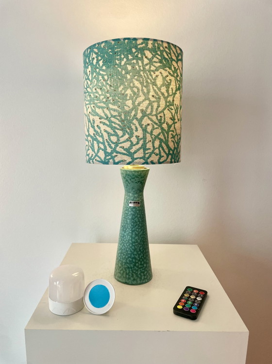 Image 1 of Very narrow Scheurich vase lamp - cordless - sideboard lamp