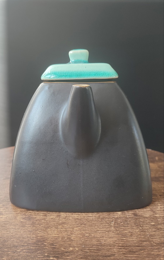 Image 1 of Servizio da caffè triangolare in ceramica, design anni '50


