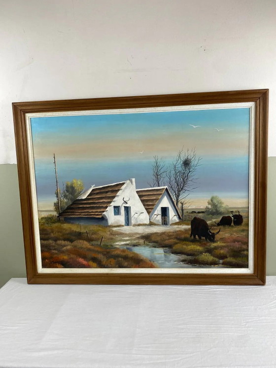Wärterhütten von Jean Marignan – Gemälde & Zeichnungen, Canvas, Vintage (photo 3 of 14)
