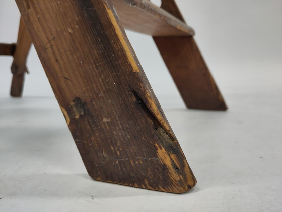Image 1 of Antique wooden library ladder
