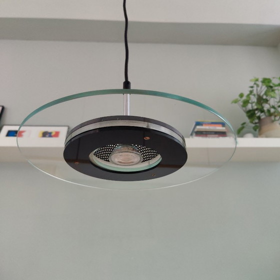 Suspension UFO de Harco Loor Design (petite taille), fin des années 1970 – Glass, Metal (photo 4 of 10)