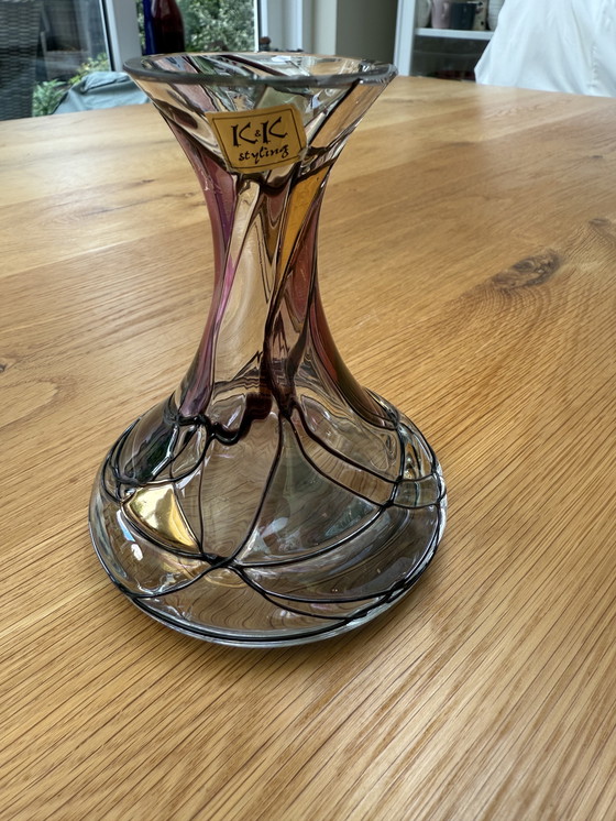 Image 1 of K&K Styling mozaïek glazen vaas