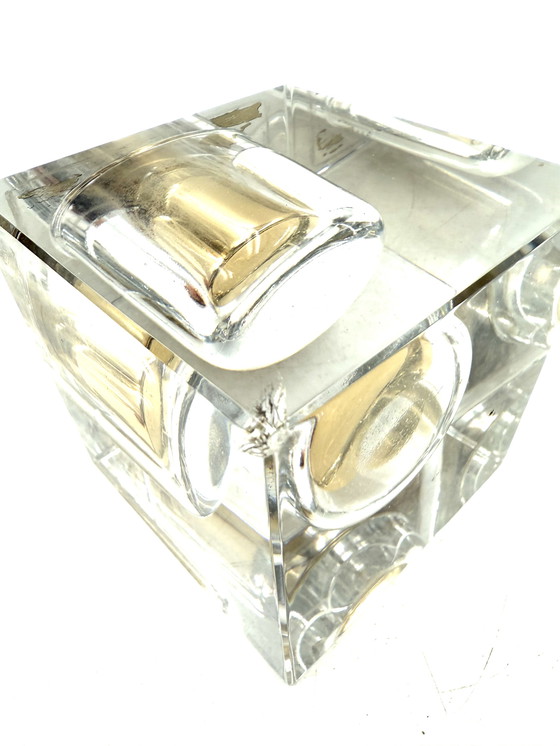 Image 1 of Hollywood Regency Glas-Rauchset, Frankreich 1970er Jahre