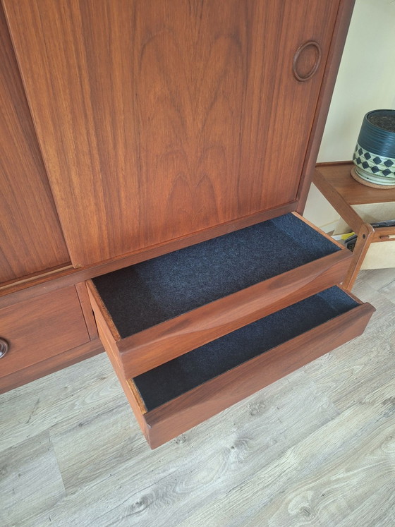 Highboard vintage danois, johannes Andersen, Armoires murales, Bois, Marron (photo 5 sur 15)