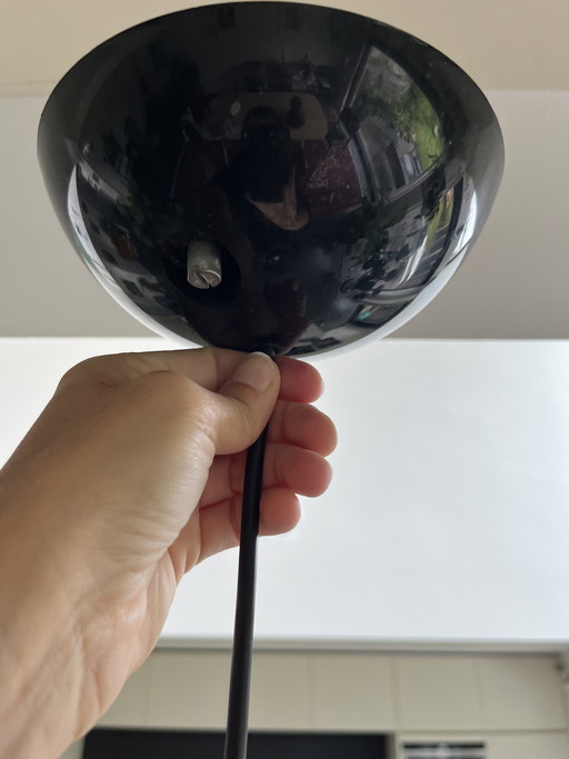 2 black designer lamps PM