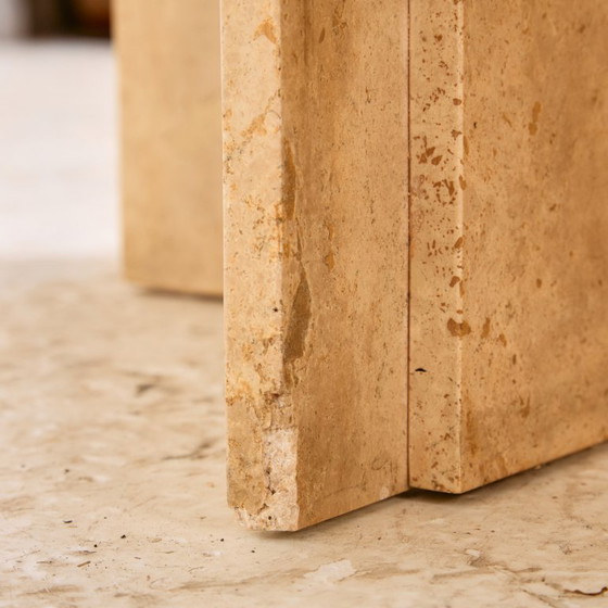 Image 1 of MK10033 Tavolino in pietra calcarea