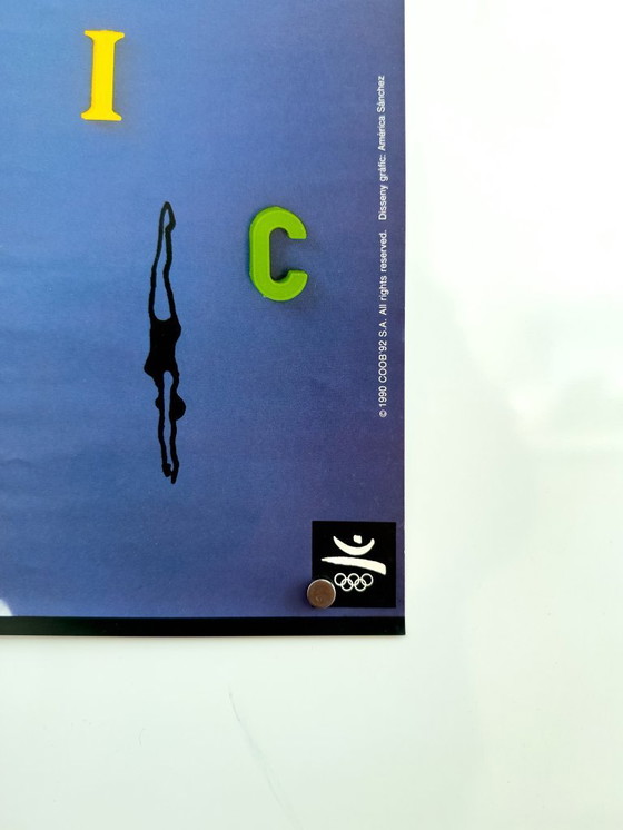 Image 1 of 🌤️ Jeux Olympiques de Barcelone ’92 – 1990 – Affiche originale d’América Sánchez | 70 × 50 cm | Espagne