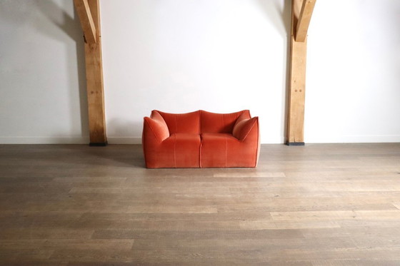 Image 1 of Divano Le Bambole in velluto corallo di Mario Bellini per B&B Italia, anni '70