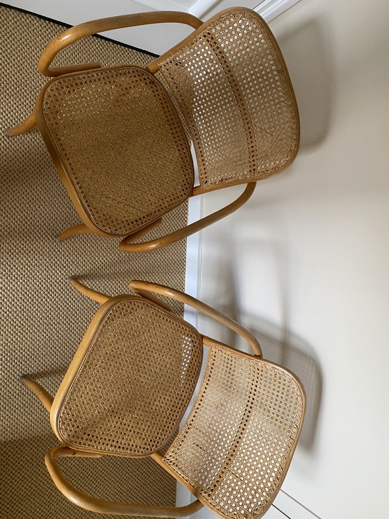 Image 1 of 2 sedie vintage TON ispirate a Thonet (Hoffman) 811