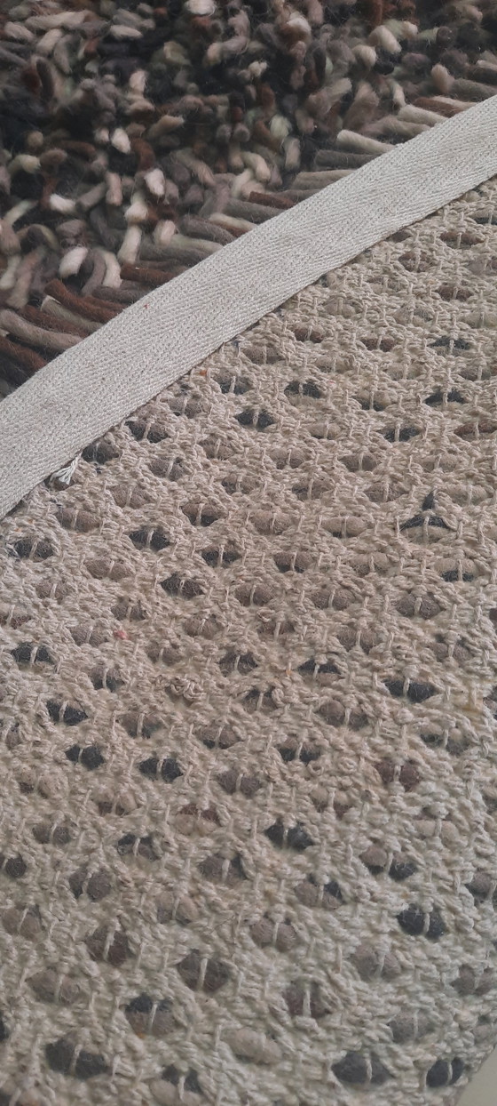Image 1 of Design Round Wool Browning Rug 3 Meter
