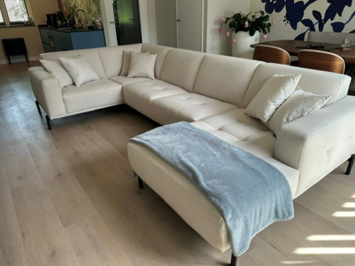 Divano angolare Montel Ambra color ecru – come nuovo (341 cm)