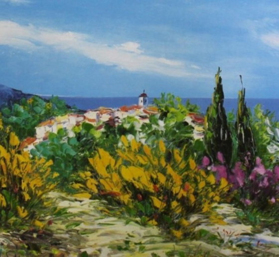 Image 1 of Litografía firmada a mano por Marcel Belvisi "Provence"