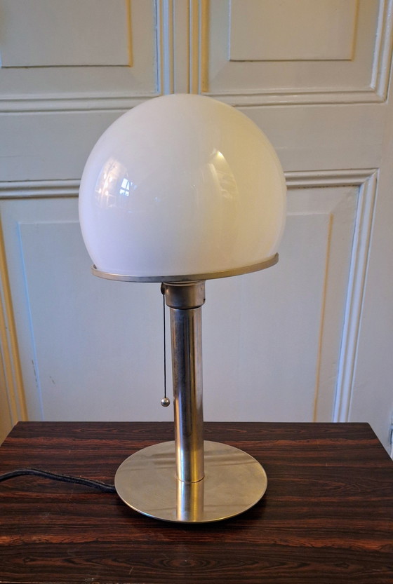 BauhausTecnolumen Wagenfeld Lampe de table WA 24 – Glass, Metal (photo 10 of 10)