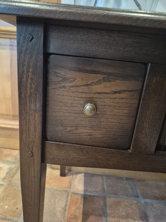 Image 1 of Klassieke console tafel, sidetable,  tv meubel, vol hout