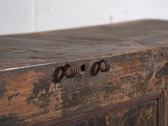 Buffet bas ancien style wabi sabi (c.1900) #24, Bois, Fer, Noir (photo 44 sur 57)