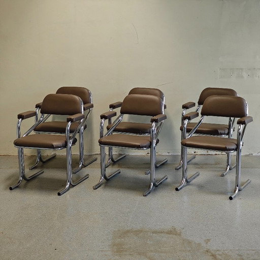 Chaises de salle à manger vintage Jerry Johnson