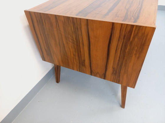 Image 1 of Double-sided executive desk in vintage Scandinavian style rosewood from the 1960s