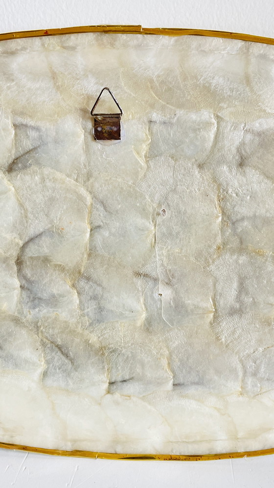 Image 1 of Vassoio vintage in madreperla e conchiglia