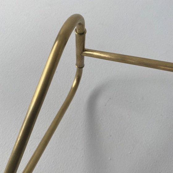 Image 1 of LAMPADA IN OTTONE ANTICO E VETRO PRISMATICO XXL