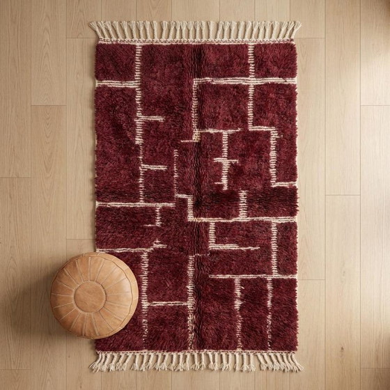 Tappeto berbero color ecru con motivi geometrici, 250/160 cm – Tappeti, Wool (photo 7 of 7)
