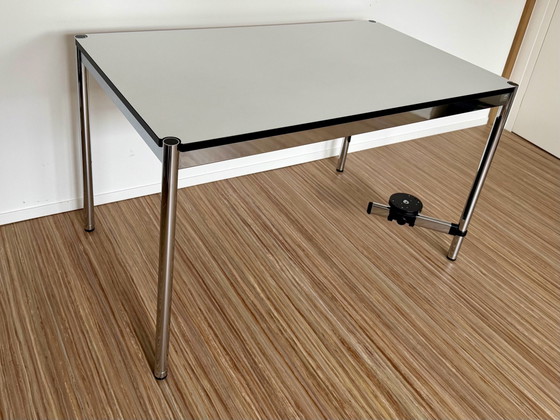 Mesa / Escritorios blanco USM Haller – Metal, Cromo (photo 2 of 7)