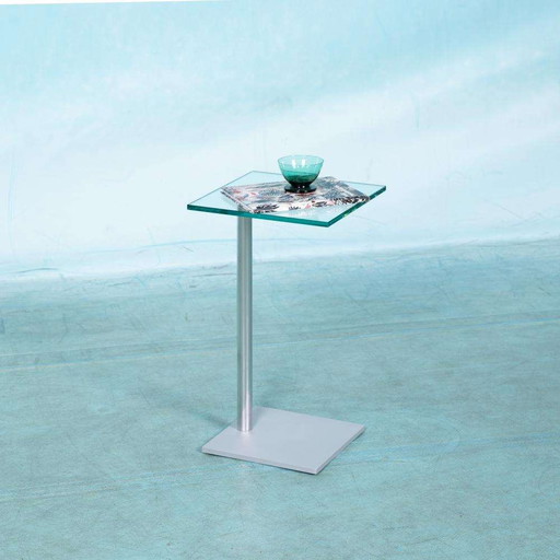 Minimalist design side table glass side table
