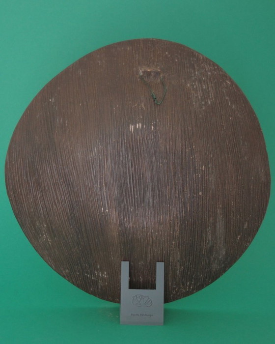 Image 1 of Vintage keramisch wandbord in de stijl van M.Fantoni, Italië 1970s