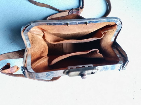 Image 1 of Sacoche de contrôleur de bus Tihuo, Espagne. Cuir, XXe siècle.