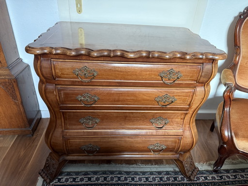 Commode baroque, vers 1900, pieds de lion, Hollande – ladekasten, Wood (photo 2 of 12)
