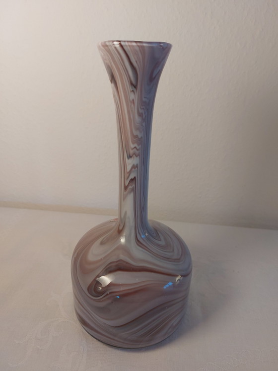 Image 1 of Firenze opalina, Vetreria artigiana Empoli, vaso in vetro anni '70