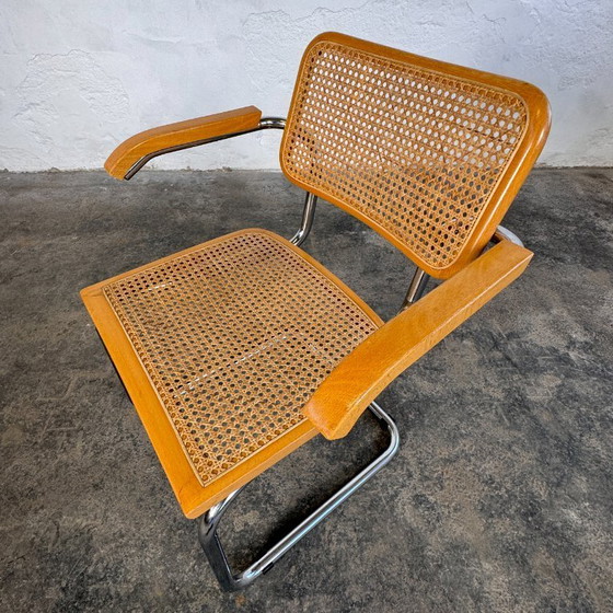 Image 1 of Marcel Breuer fauteuil in "Cesca"-stijl, 1980