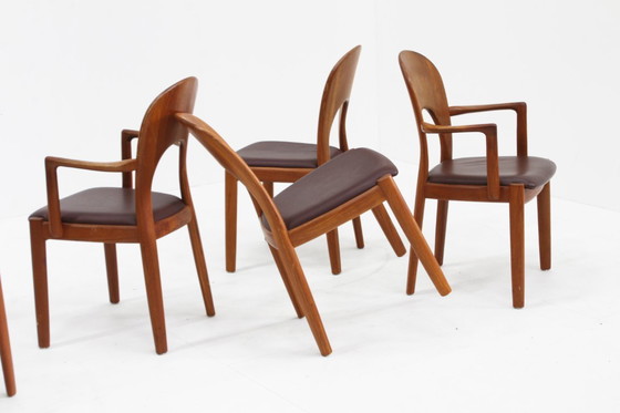 Image 1 of Vintage Danish Dining Chairs by Niels Koefoed for Koefoeds Hornslet, Set of 6