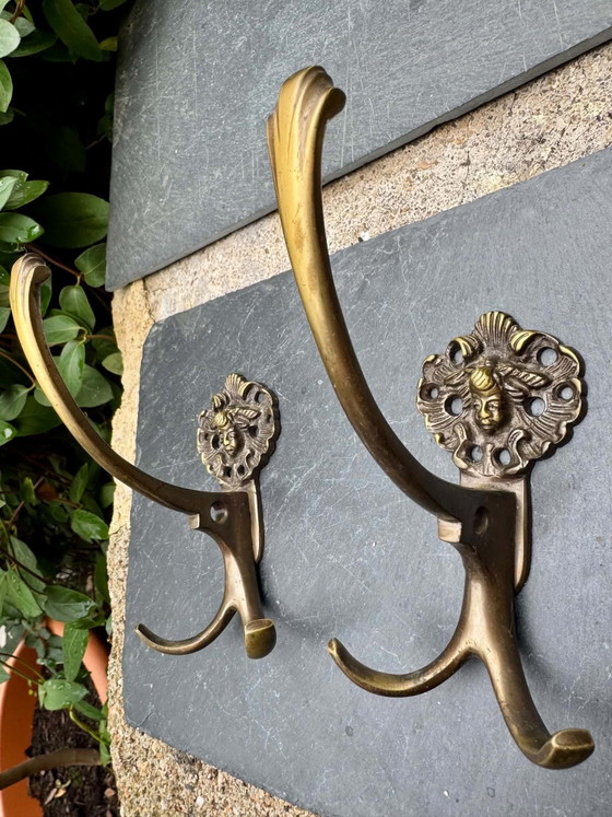 2 appendiabiti in bronzo del XIX secolo – Oggetti decorativi (photo 2 of 5)