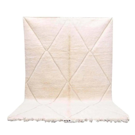 Marokkanischer weißer Teppich (200×300 cm) – Teppiche & Läufer, Wool, Cotton, Modern (photo 2 of 13)