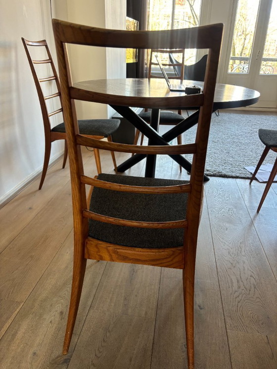 Image 1 of Prachtige set van 4 vintage eetkamerstoelen