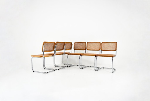 Chaises de salle à manger Style B32 par Marcel Breuer, ensemble de 6