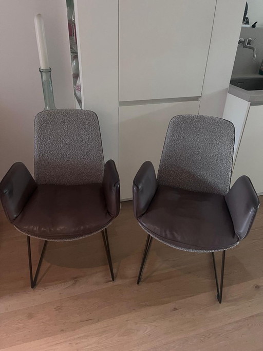 Sedie di design KFF – eetkamerstoelen, Leather