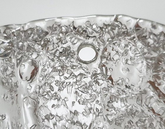 Lámpara de techo Hillebrand Murano Ice Glass de la década de 1970. – Plafones, Chrome (photo 28 of 35)