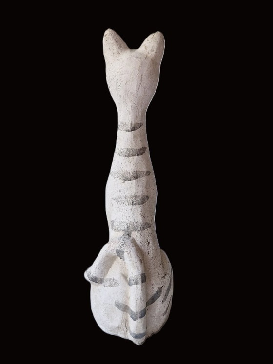 Grand chat en terre cuite - 27,5 cm – Objets déco, Ceramic (photo 5 of 7)