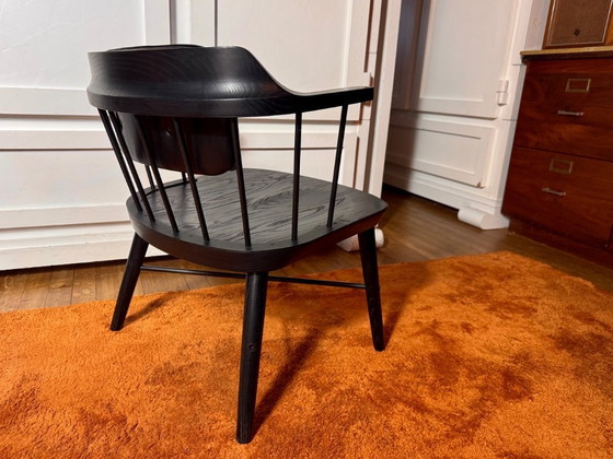 Image 1 of Stellar Works Exchange Lounge Chair set 2x zwart eiken