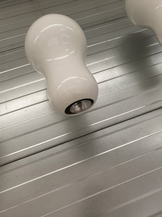 Image 1 of Designer pendant lamp Dark Tsjoepy high-gloss white spotlight