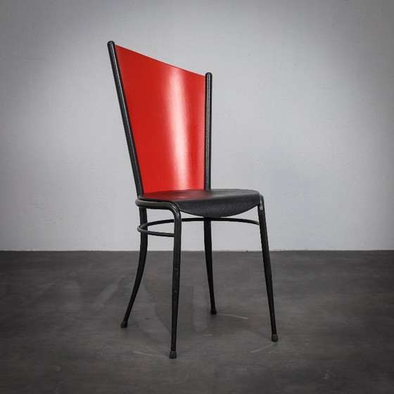 Image 1 of Set aus 4 postmodernen Esszimmerstühlen, Italien, 1980er Jahre