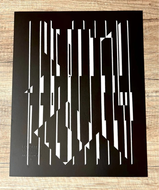 Set 6 Op Art Prints by Victor Vasarely - "Linéaires" (Éditions du Griffon,1973), Lithographs & prints, Paper (photo 8 of 20)